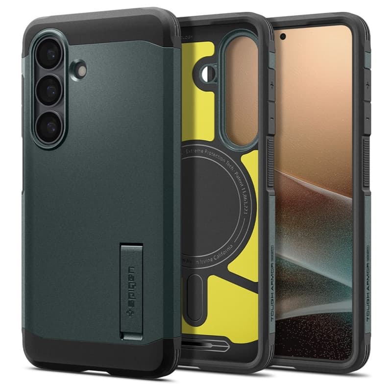 Spigen Tough Armor MagSafe - Case for Samsung Galaxy S26+ (Abyss Green) 1