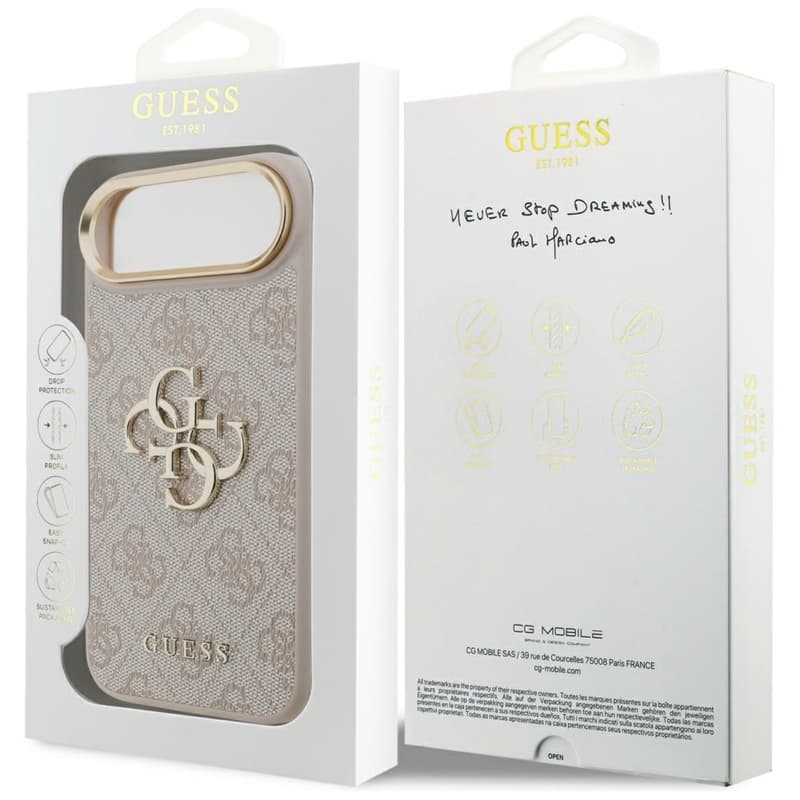 Guess 4G Big 4G Classic Logo - Case iPhone Air (Pink / Gold) 8