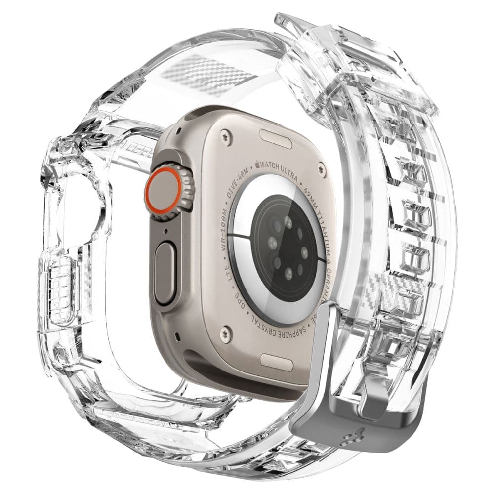 Spigen Rugged Armor Pro Case – Band with case for Apple Watch Ultra 49 mm (Clear)) 3