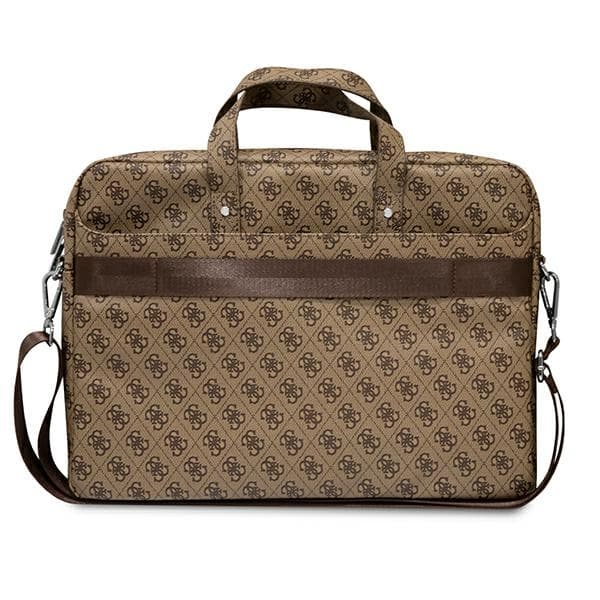 Guess Saffiano 4G Triangle Logo Computer Bag - Notebook bag 15 ”/ 16” (Brown) 3