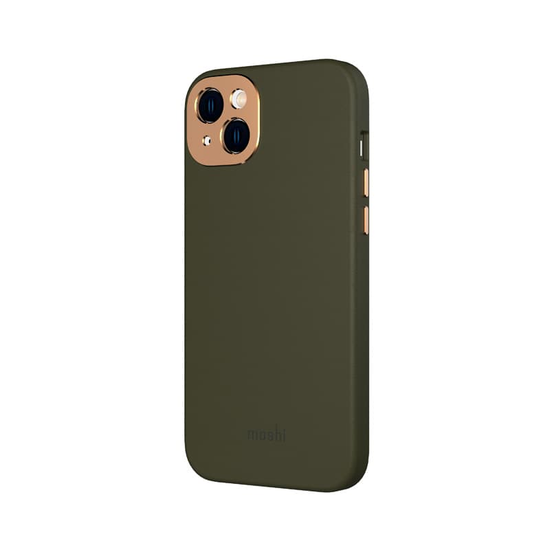 Moshi Napa MagSafe - Leather case for iPhone 14 Max (Juniper Green) 4