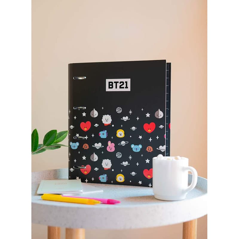 BT21 - A4 binder with pages (4 rings, elastic band) 5