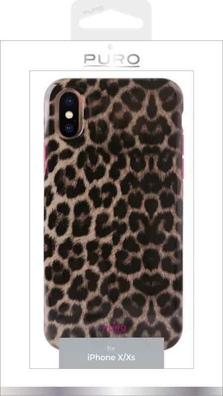 PURO Glam Leopard Cover - Case for iPhone Xs / X (Leo 2) 4