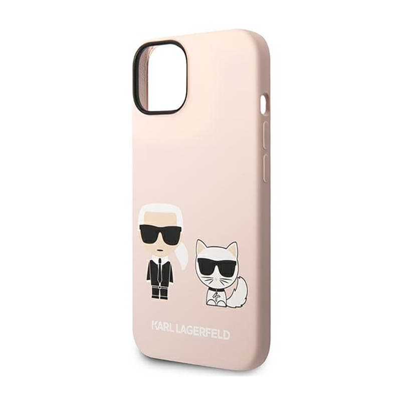 Karl Lagerfeld Liquid Silicone Karl & Choupette MagSafe - Case for iPhone 14 Plus (Pink) 6