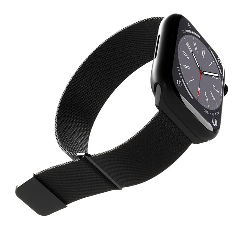 Puro Milanese Magnetic Band - Stainless steel strap for Apple Watch 38/40/41/42 mm (Black) 2