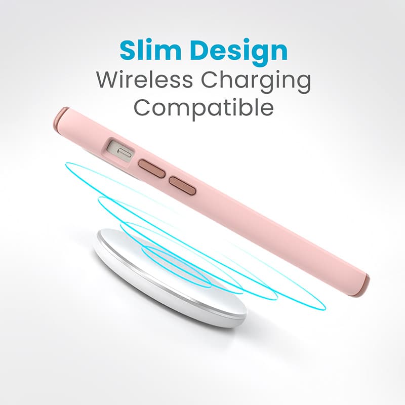 Speck Presidio2 Pro - Case iPhone 17e / 16e / 15 / 14 / 13 (Dahlia Pink / Rose Copper / White) 8