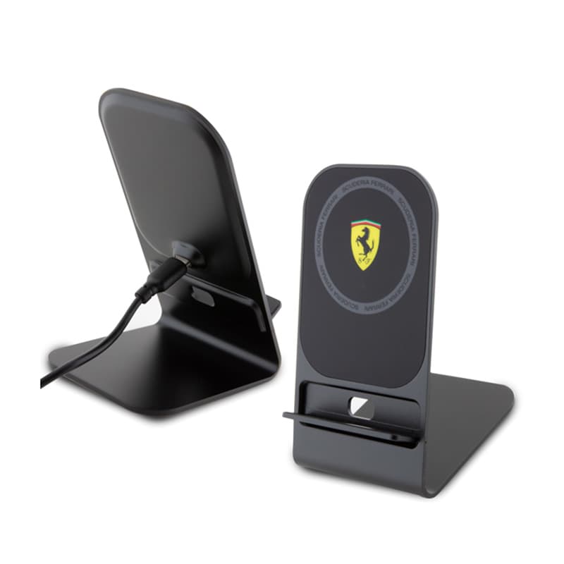 Ferrari MagSafe Desk Charger with Stand - MagSafe 15W inductive charger for desk (black) 1