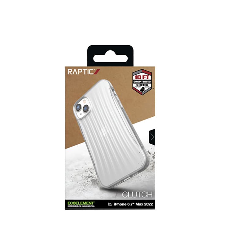 X-Doria Raptic Clutch - Biodegradable case for iPhone 14 Plus (Drop-Tested 3m) (Clear) 8