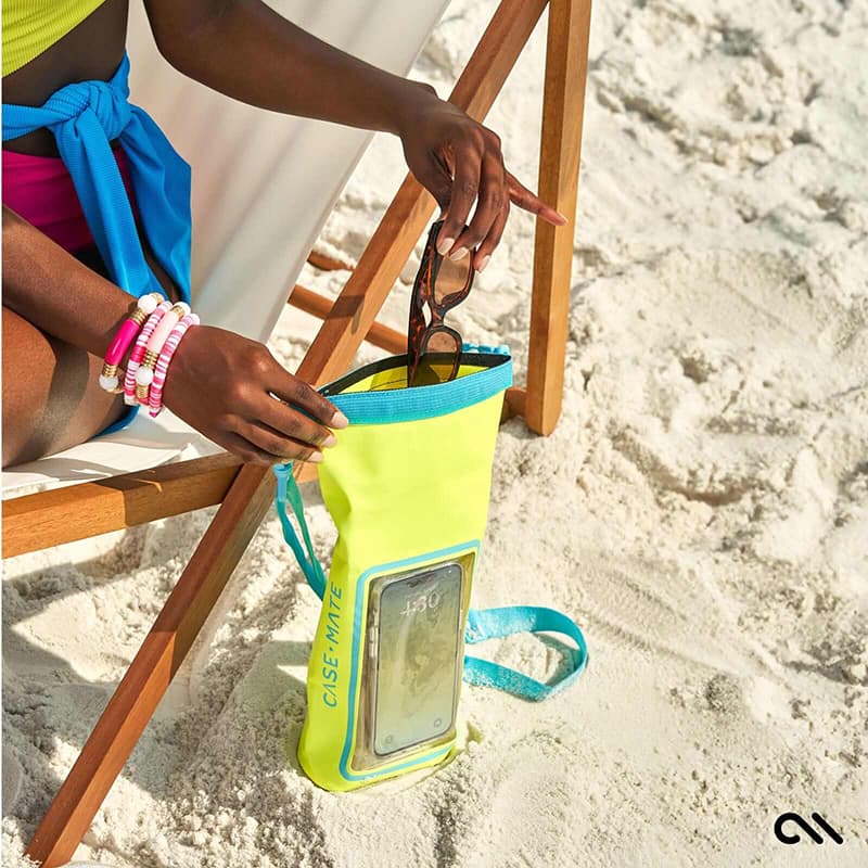 Case-Mate Waterproof Mini Phone Bucket Dry Bag - Waterproof bag with phone pocket up to 7" (Citrus Splash) 8