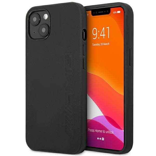 AMG Leather Hot Stamped - Case for iPhone 14 (Black) 1
