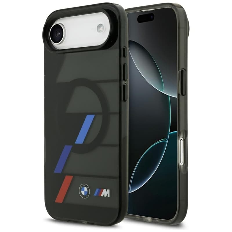 BMW M IML Metal Buttons Tricolor Lines MagSafe - Case iPhone Air (black)