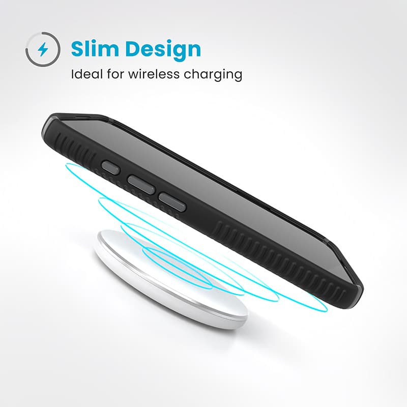 Speck Presidio2 Grip - iPhone 16 Pro Case (Black / Slate Gray / White) 3