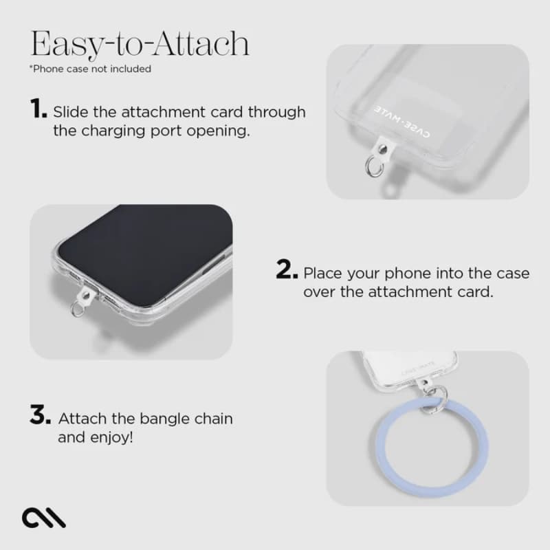 Case-Mate Phone Bangle - Wrist Strap for Smartphone (Pale Blue) 6