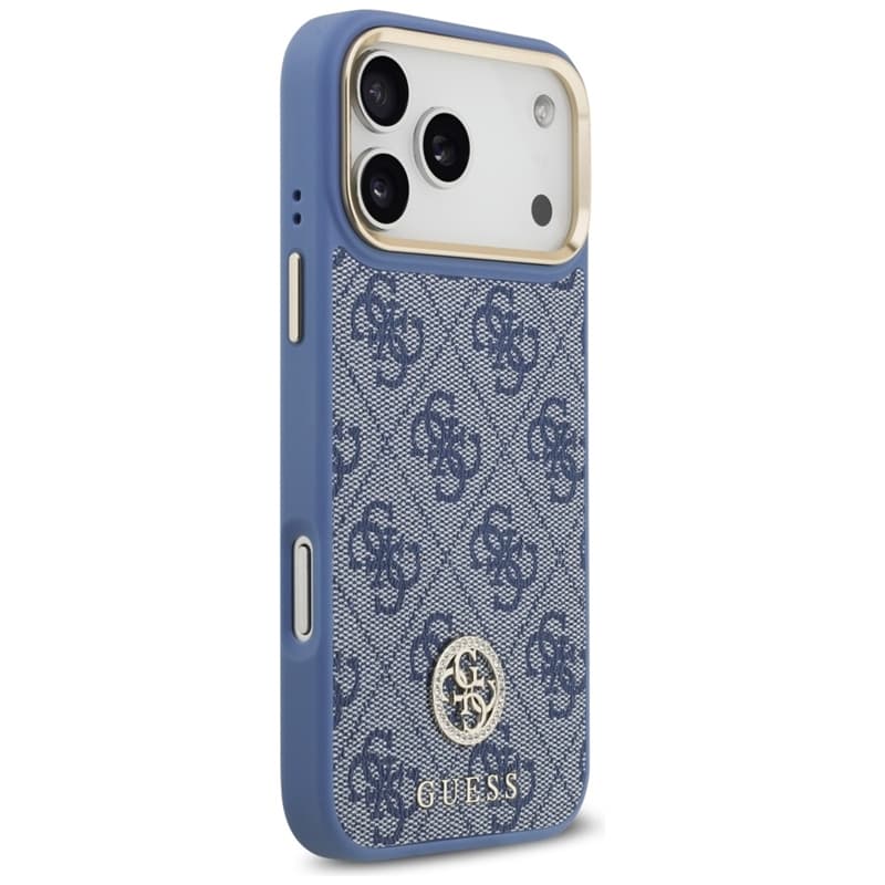 Guess 4G Strass Logo MagSafe - Case iPhone 17 Pro Max (Blue) 4