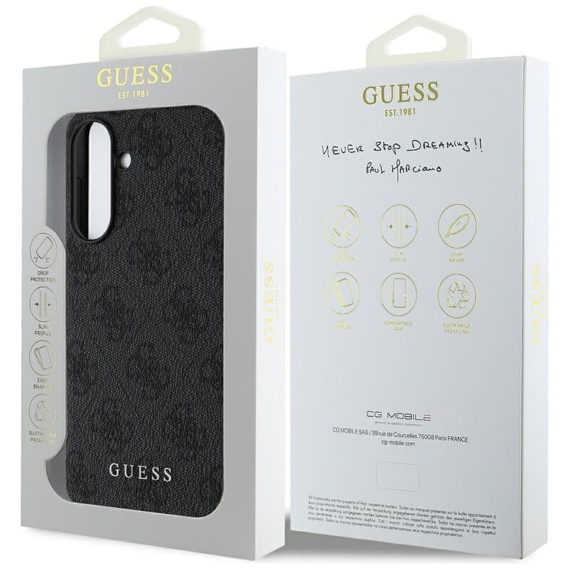Guess 4G Charms Collection - Case for Samsung Galaxy A56 5G (black) 7