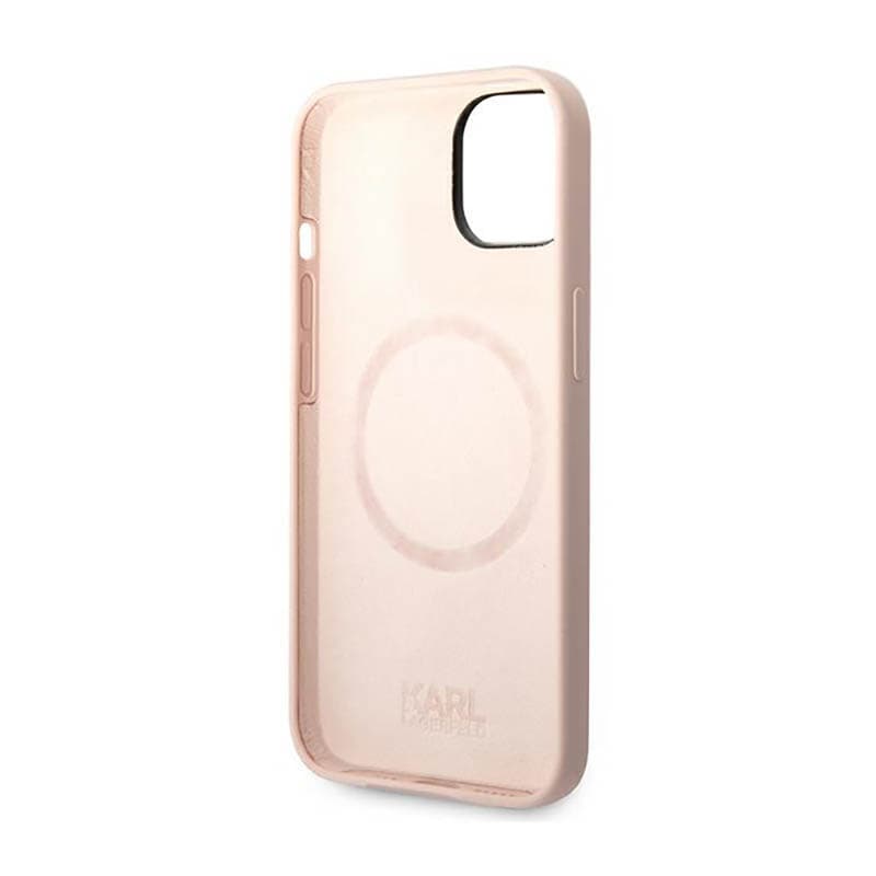Karl Lagerfeld Liquid Silicone Karl & Choupette MagSafe - Case for iPhone 14 Plus (Pink) 7
