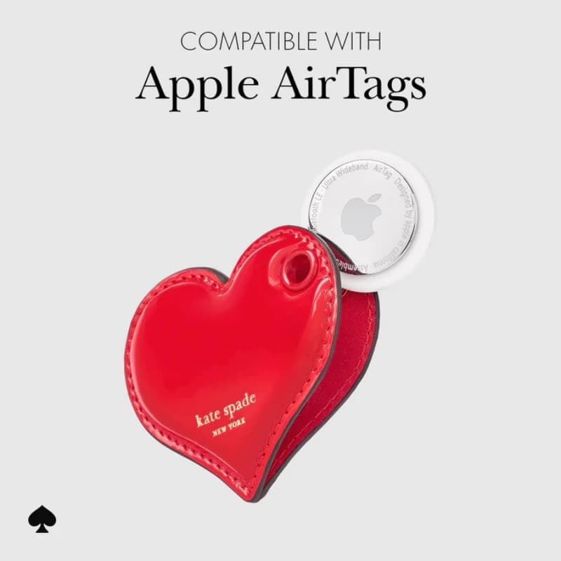 Kate Spade New York Charm Keychain - Protective Case Keychain for Apple AirTag 1 / 2 (Heart) 7