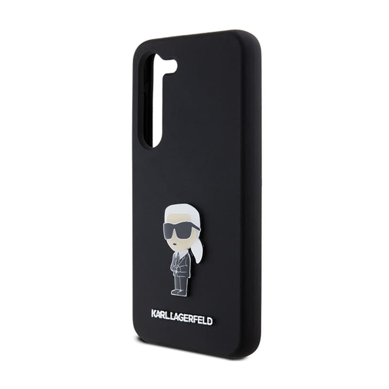 Karl Lagerfeld Silicone Ikonik Metal Pin - Case Samsung Galaxy S24+ (czarny) 6