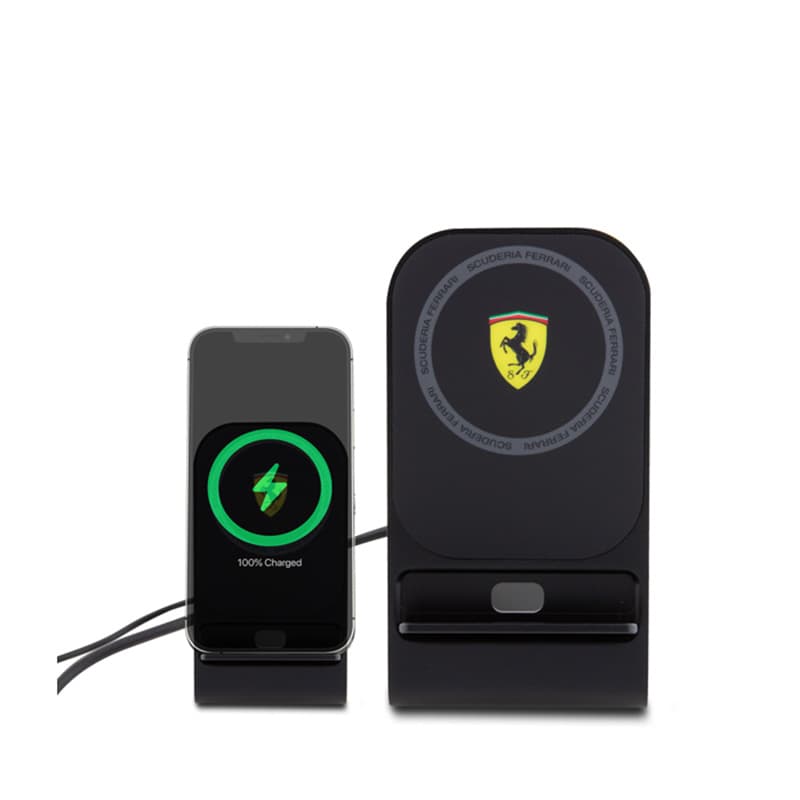 Ferrari MagSafe Desk Charger with Stand - MagSafe 15W inductive charger for desk (black) 2