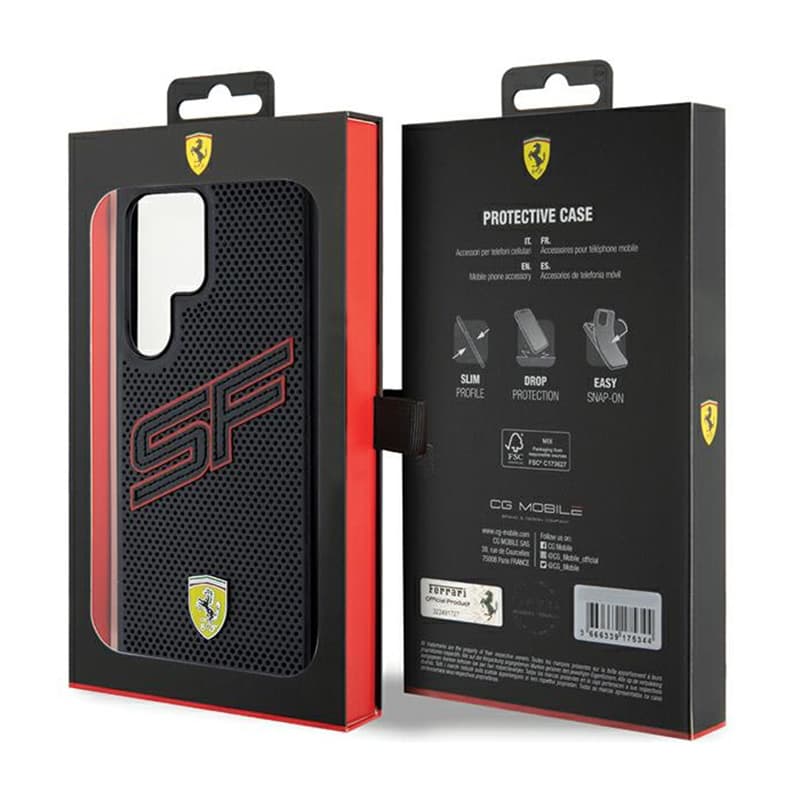 Ferrari Big SF Perforated - Case for Samsung Galaxy S24 Ultra (black) 8