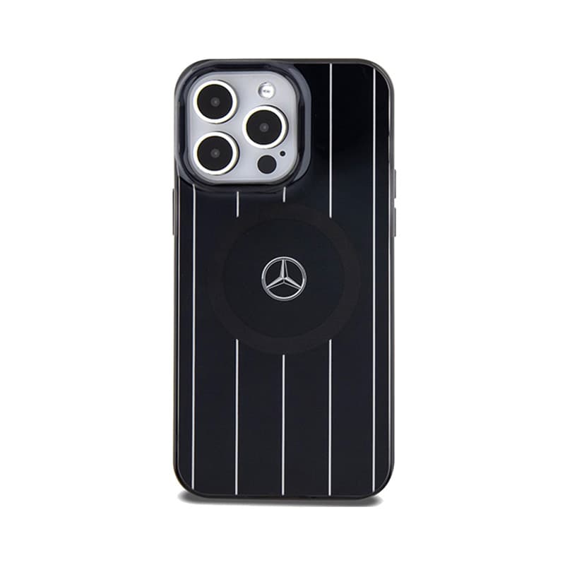 Mercedes Double Layer Crossed Lines MagSafe - iPhone 15 Pro Max Case (Black) 3