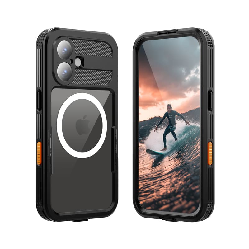 Crong Seal Cover - IP68 Waterproof Case for iPhone 17 (Black)