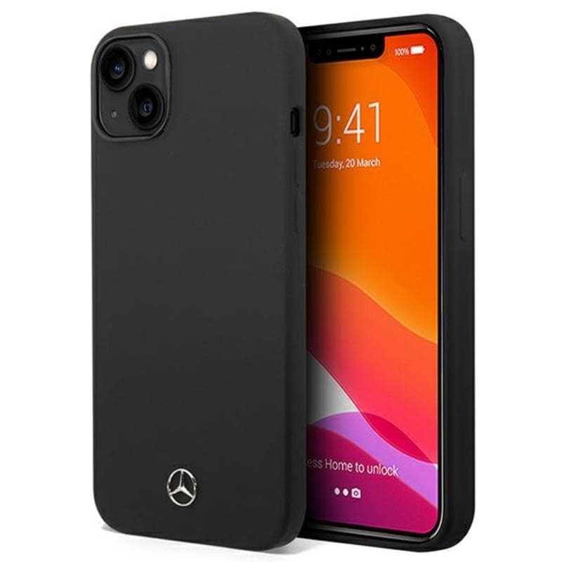 Mercedes Silicone Line - Case for iPhone 14 (Black)