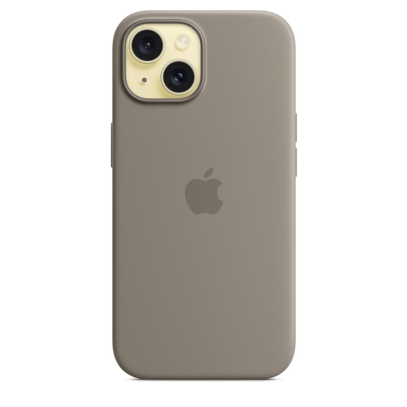 Apple Silicone Case – Silicone Case with MagSafe for iPhone 15 (Clay) 3