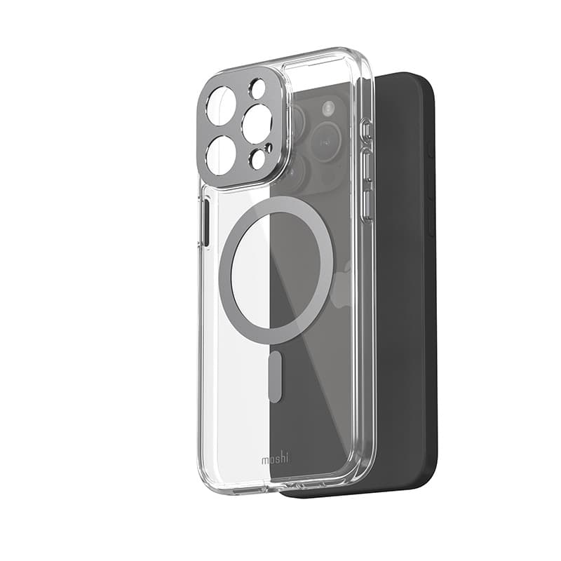 Moshi iGlaze MagSafe - Case for iPhone 15 Pro Max (Meteorite Gray) 3