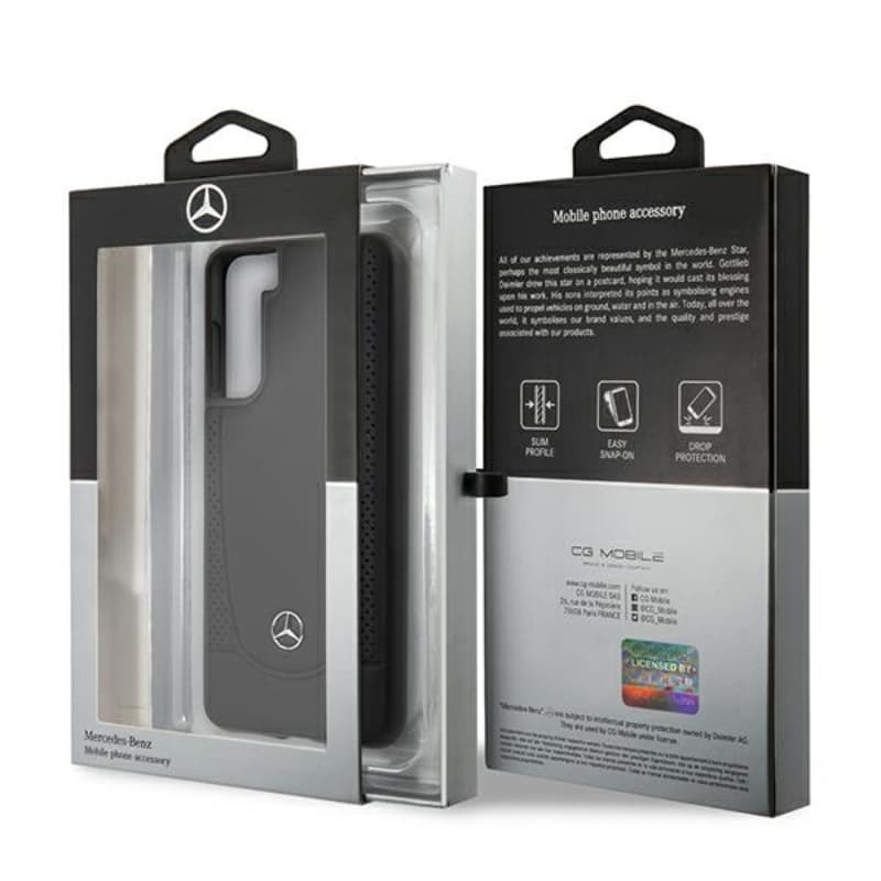 Mercedes Leather Urban Line - Case for Samsung Galaxy S21 + (black) 8