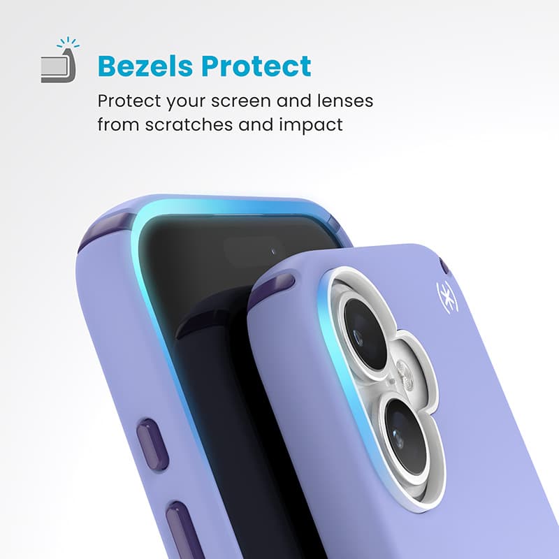 Speck Presidio2 Pro ClickLock & MagSafe - iPhone 16 Case (Future Lavender / Cassis Purple / White) 6