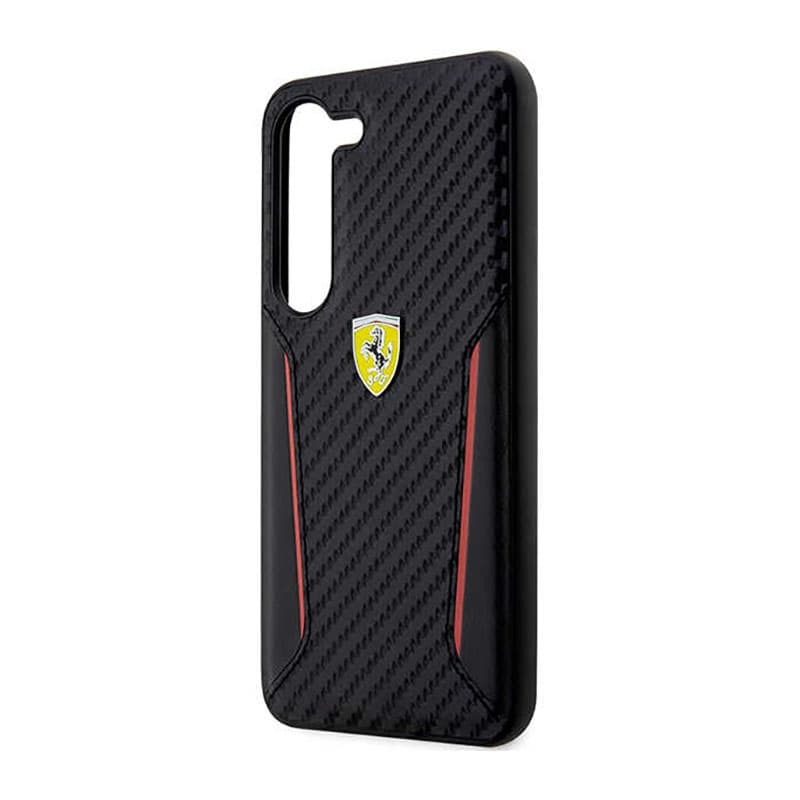 Ferrari Carbon Contrast Edges - Case for Samsung Galaxy S23+ (Black) 6