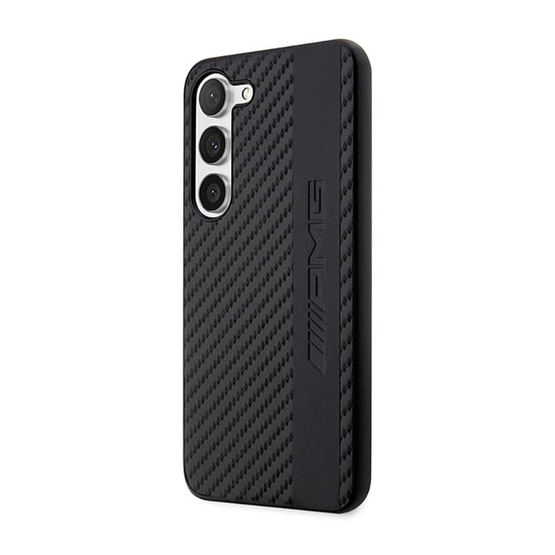 AMG Carbon Stripe & Embossed - Case for Samsung Galaxy S23 (Black) 2