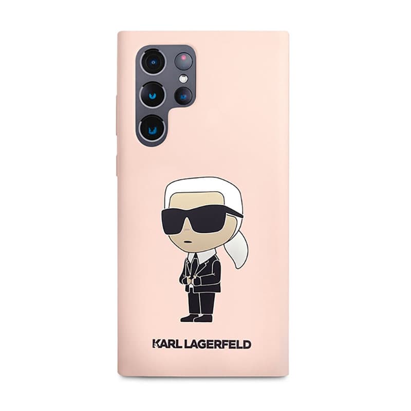 Karl Lagerfeld Silicone NFT Ikonik - Case for Samsung Galaxy S23 Ultra (Pink) 3