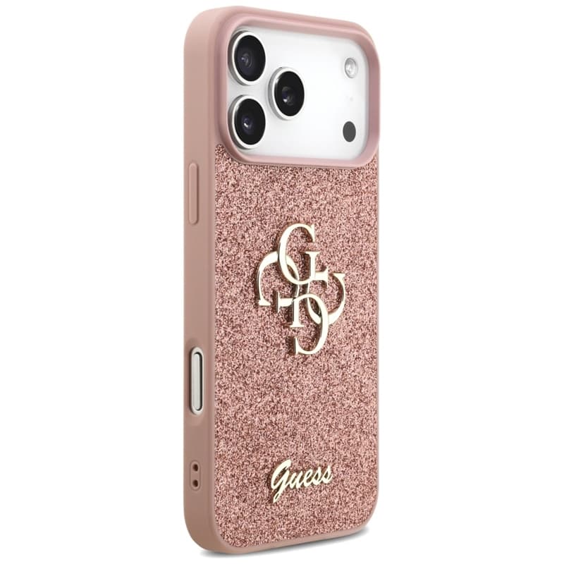 Guess Fixed Glitter Big 4G - Case for iPhone 17 Pro Max (pink) 4