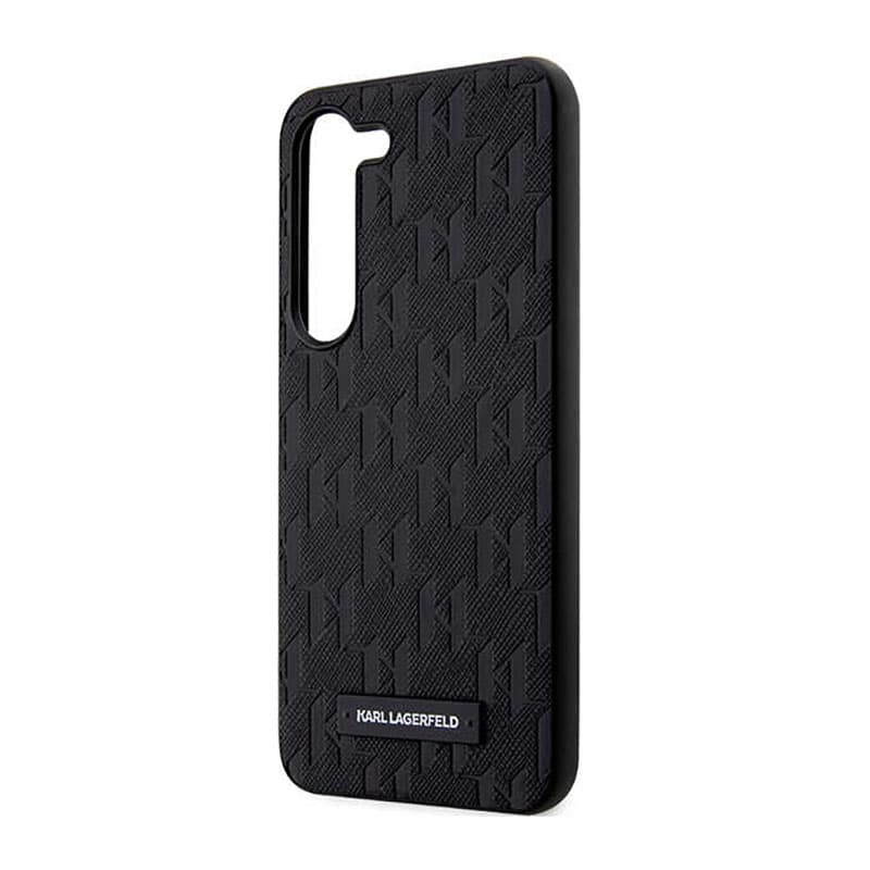 Karl Lagerfeld Saffiano Monogram Metal Logo - Case for Samsung Galaxy S23+ (Black) 6