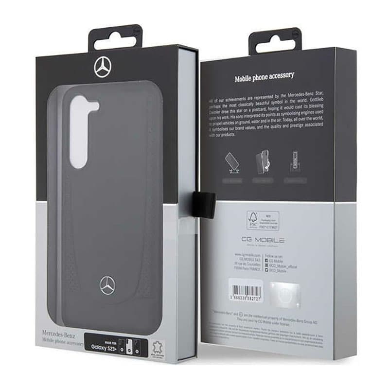 Mercedes Leather Urban Line - Case for Samsung Galaxy S23+ (Black) 8