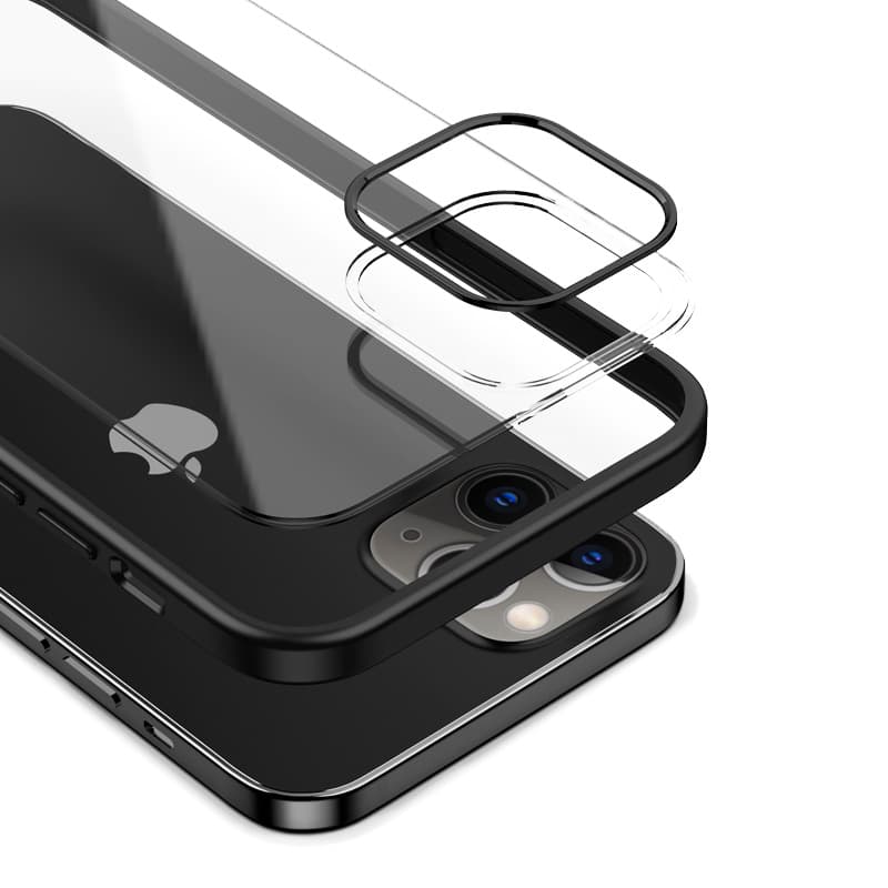 Crong Clear Cover - iPhone 12 Pro Max Case (Black) 3