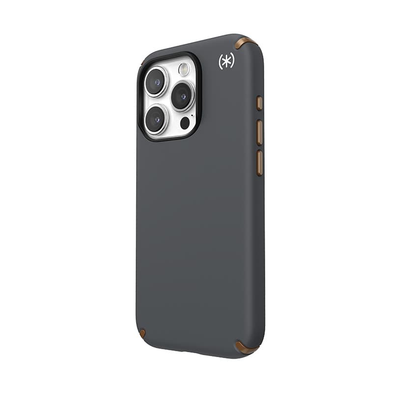 Speck Presidio2 Pro Magsafe - iPhone 15 Pro Case (Charcoal Gray / Cool Bronze / White) 3
