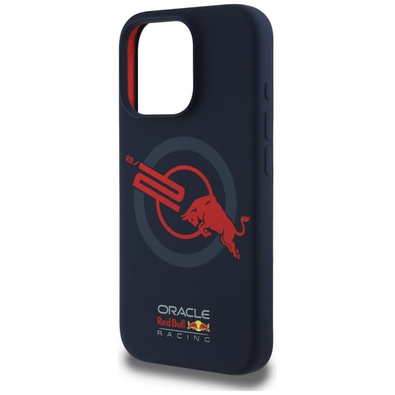 Red Bull HC Silicone Logo Red Lining MagSafe - iPhone 16 Pro Max Case (Navy Blue) 6