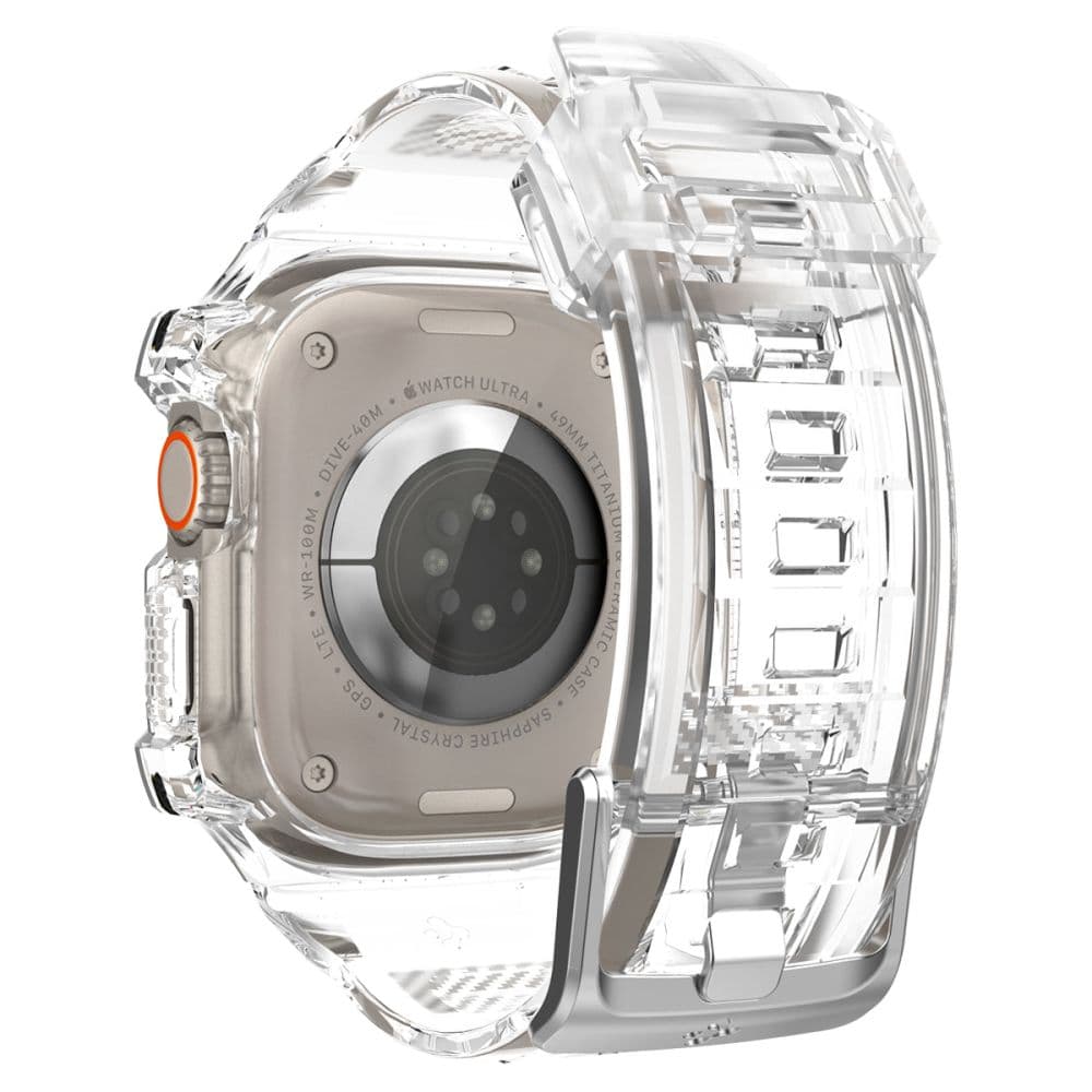 Spigen Rugged Armor Pro Case – Band with case for Apple Watch Ultra 49 mm (Clear)) 7