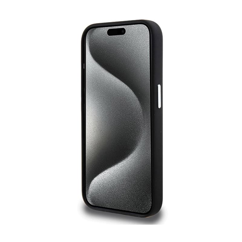 BMW Signature Liquid Silicone MagSafe - Case for iPhone 15 Pro Max (Black) 5