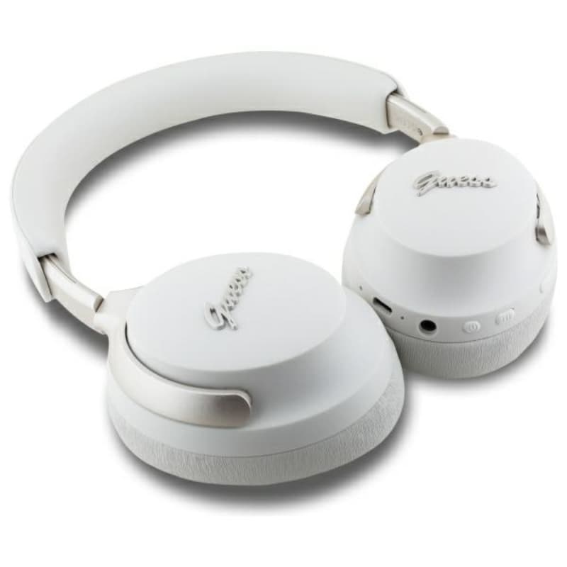 Guess Metal Script Logo - Wireless Over-Ear Bluetooth Headphones ANC + ENC (beige) 4