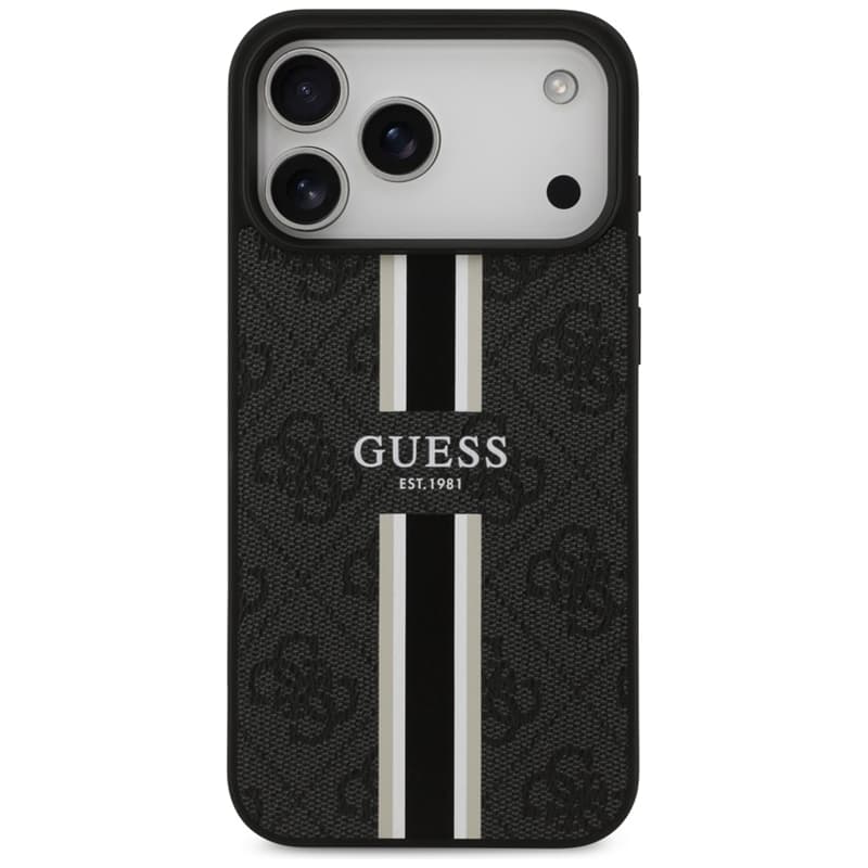 Guess 4G Printed Stripes MagSafe - Case iPhone 17 Pro Max (black) 3