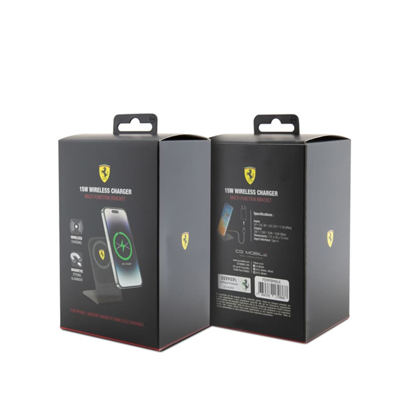 Ferrari MagSafe Desk Charger with Stand - MagSafe 15W inductive charger for desk (black) 3