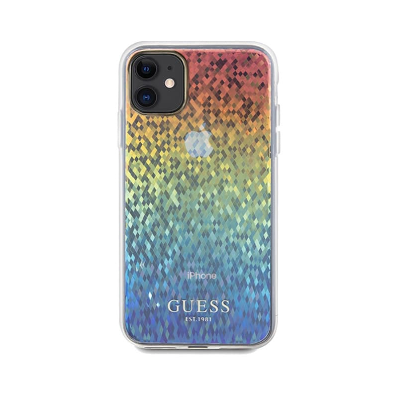 Guess IML Faceted Mirror Disco Iridescent - iPhone 11 Case (Iridescent) 3