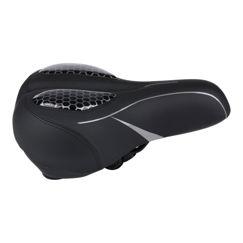 Dunlop - Gel bicycle saddle, ergonomic, wide, tourist/city, 21x27x11 cm 2
