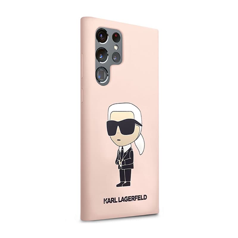 Karl Lagerfeld Silicone NFT Ikonik - Case for Samsung Galaxy S23 Ultra (Pink) 4