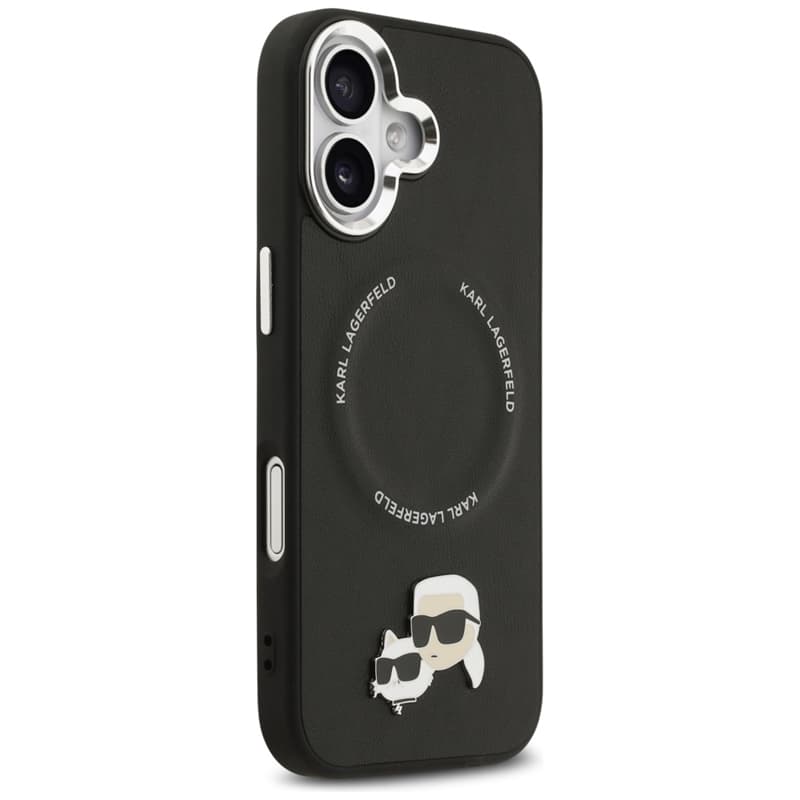 Karl Lagerfeld Karl & Choupette Pins MagSafe - Case for iPhone 17 (black) 4