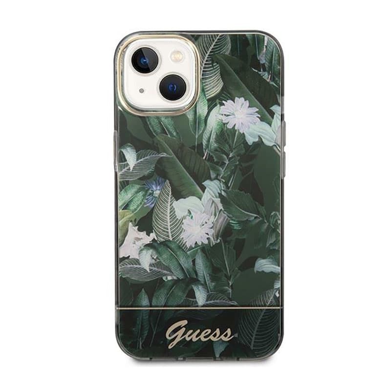 Guess Jungle Case - Case for iPhone 14 Plus (Green) 3